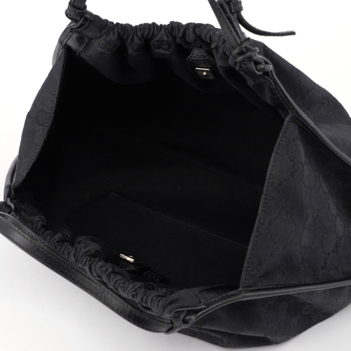 Black GG Dual Handle Bag