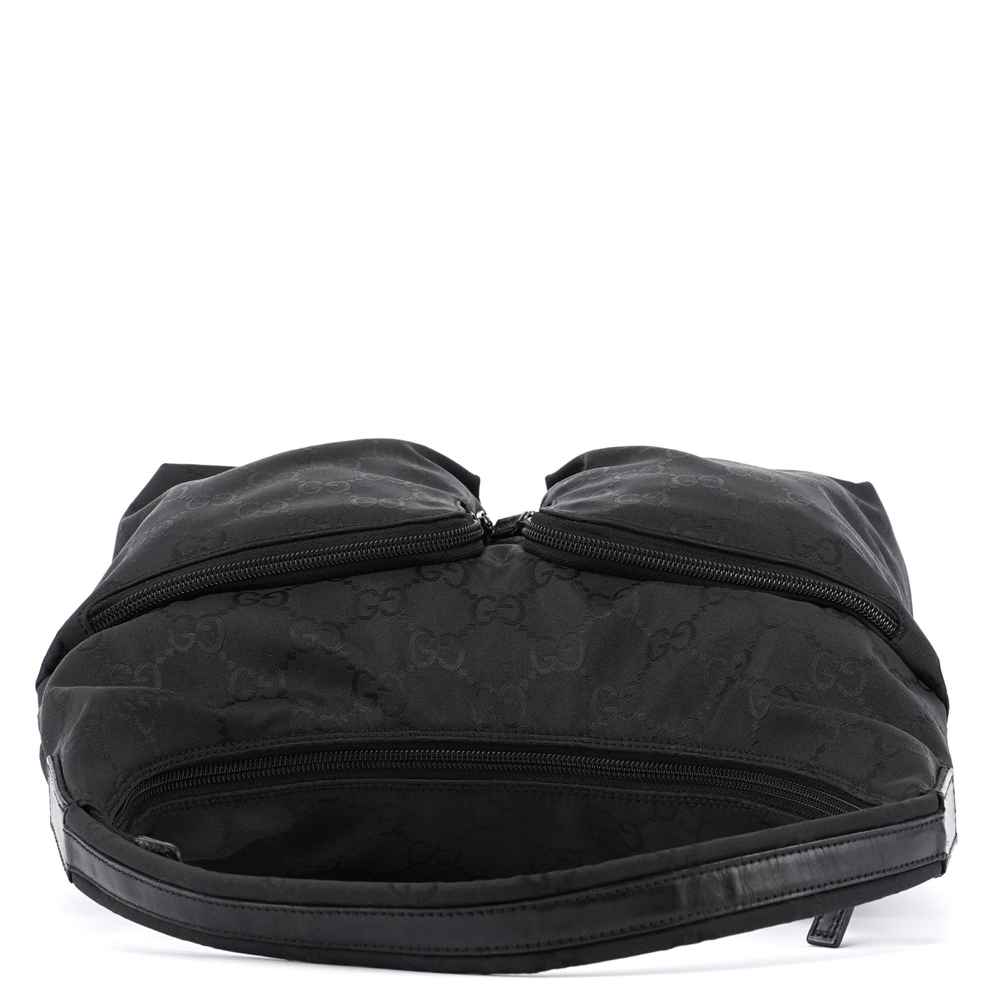 Black GG Dual Pocket Shoulder Bag