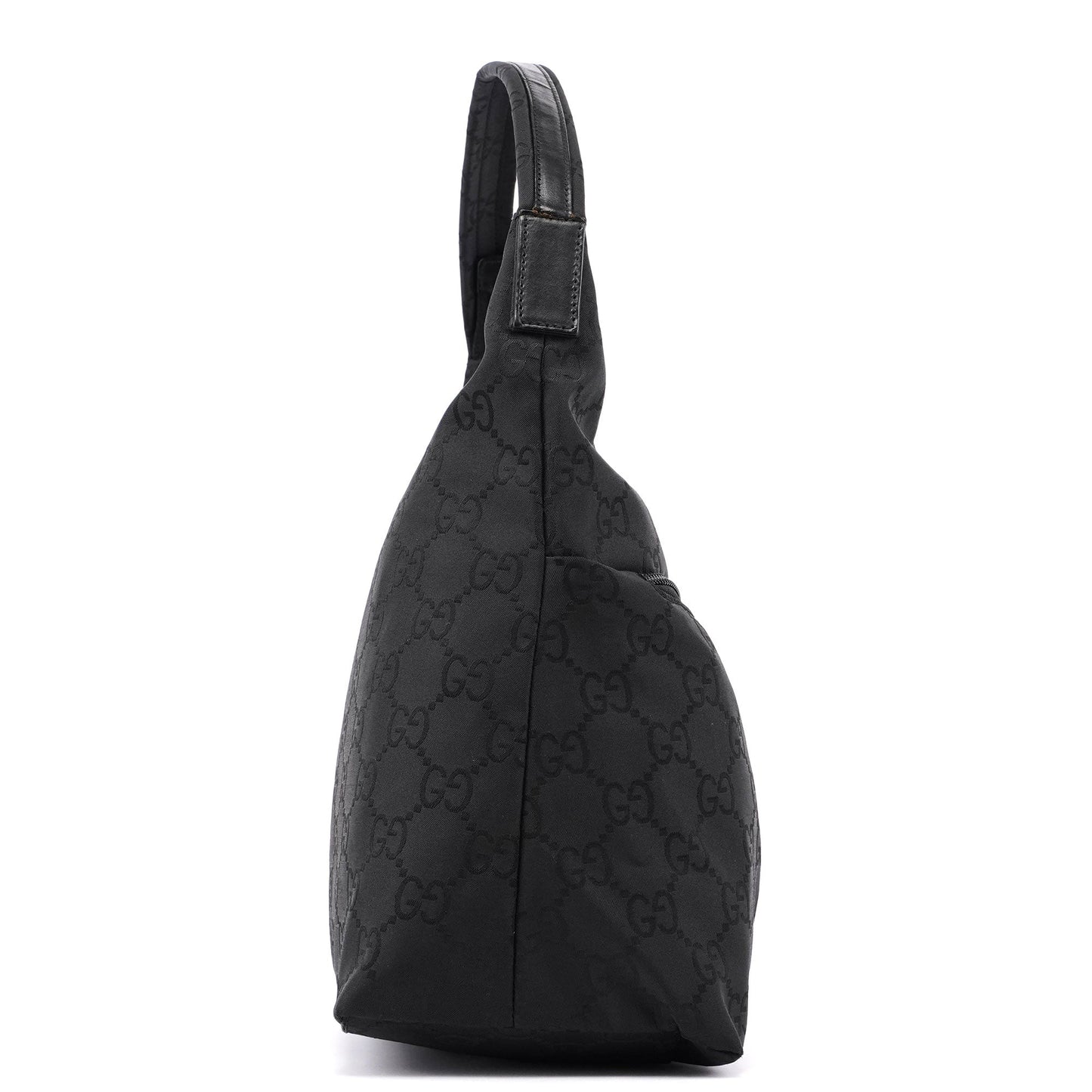 Black GG Dual Pocket Shoulder Bag