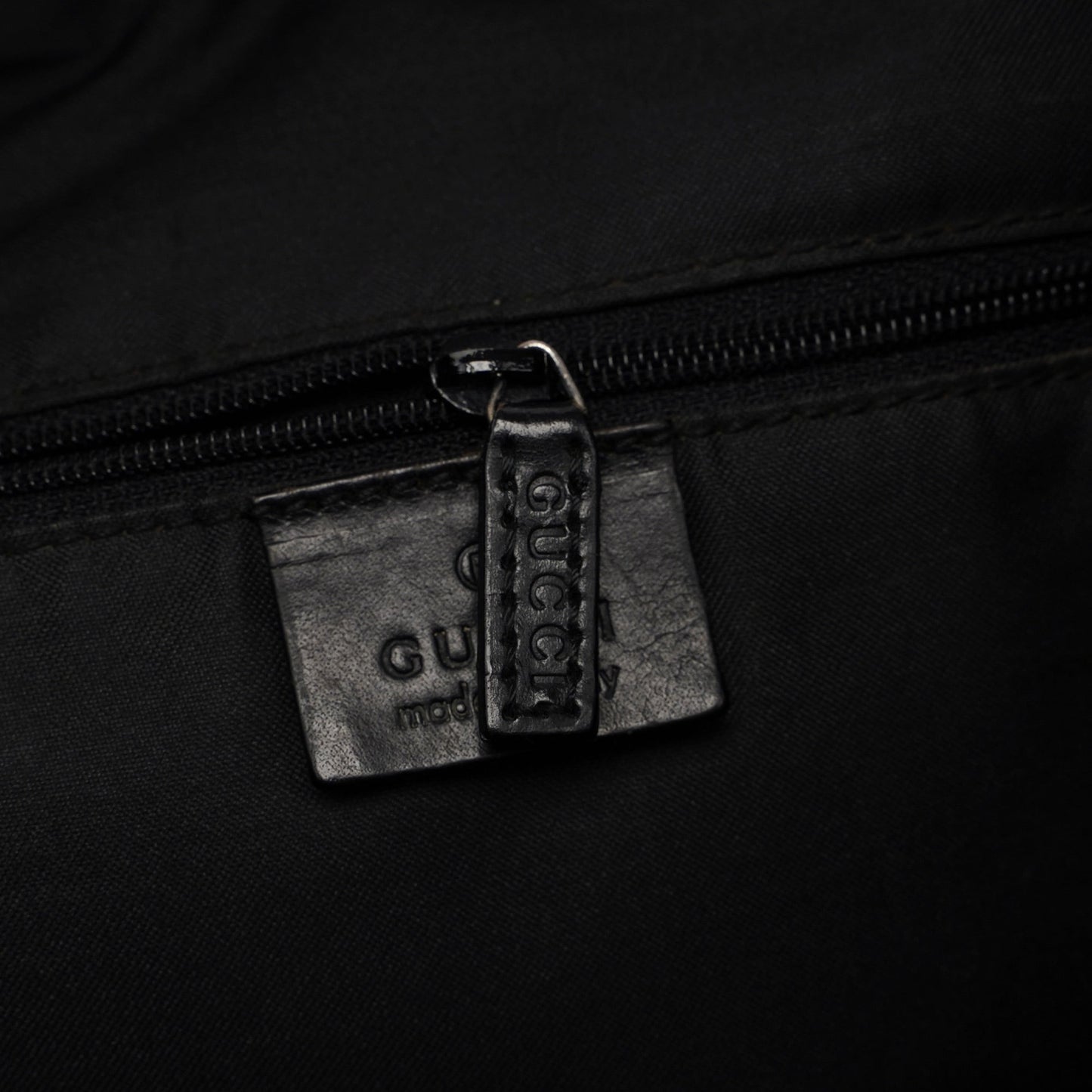 Black GG Dual Pocket Shoulder Bag