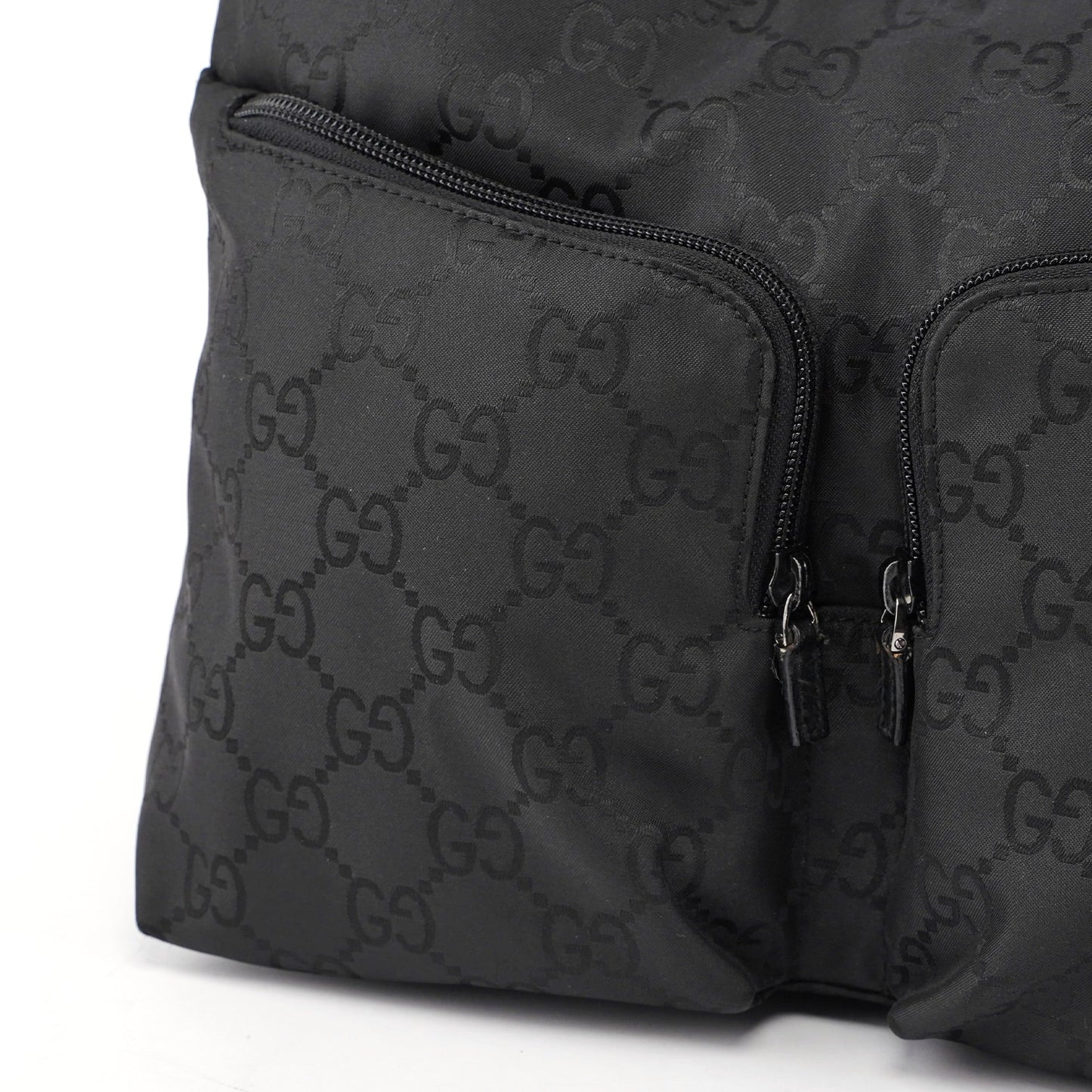 Black GG Dual Pocket Shoulder Bag