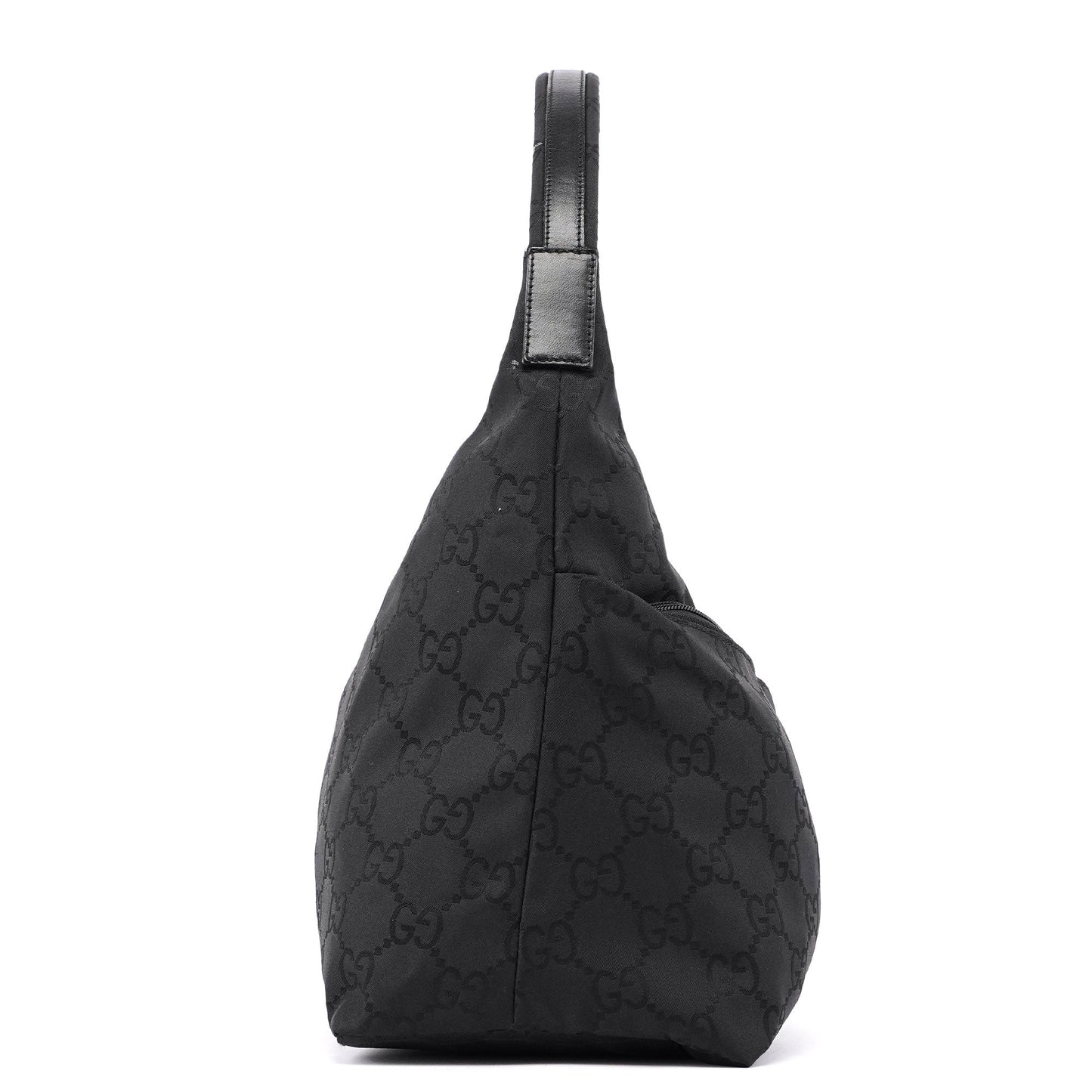 Black GG Dual Pocket Shoulder Bag