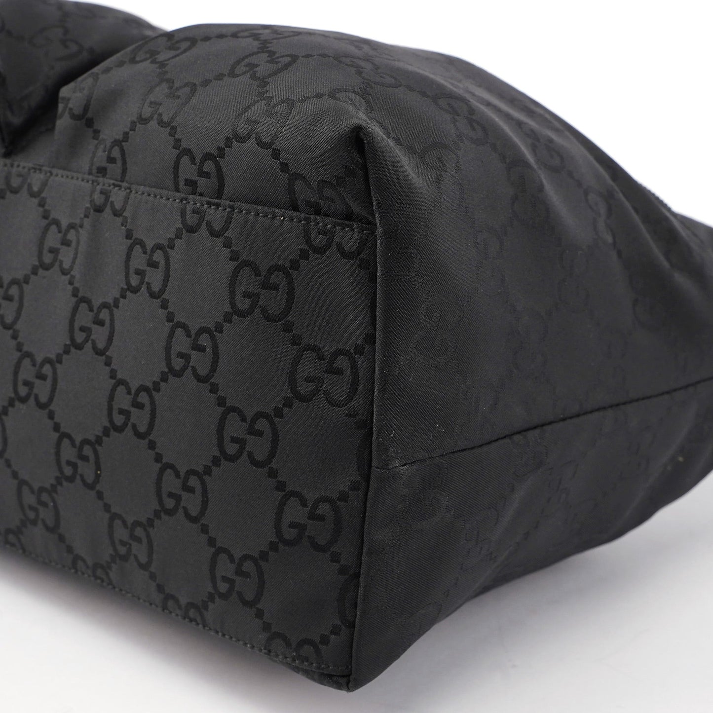 Black GG Dual Pocket Shoulder Bag