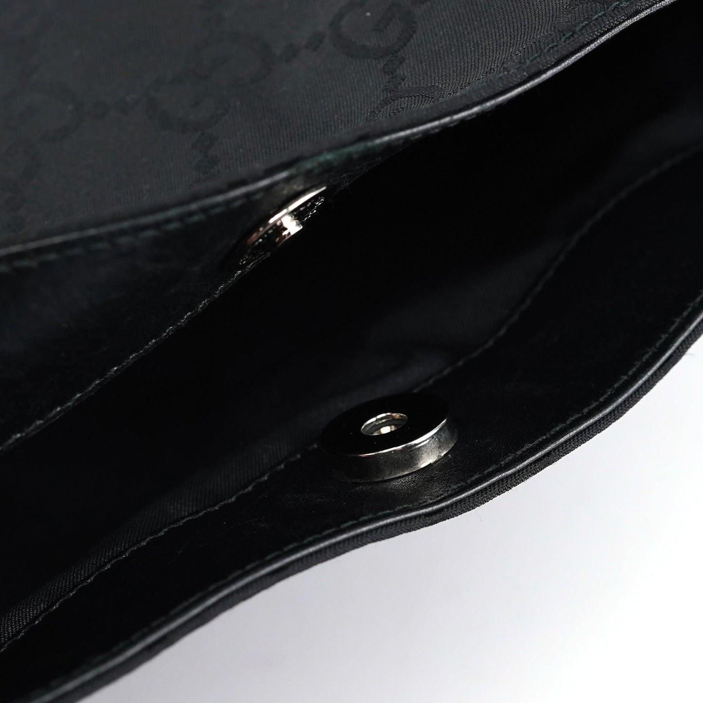 Black GG Dual Pocket Shoulder Bag