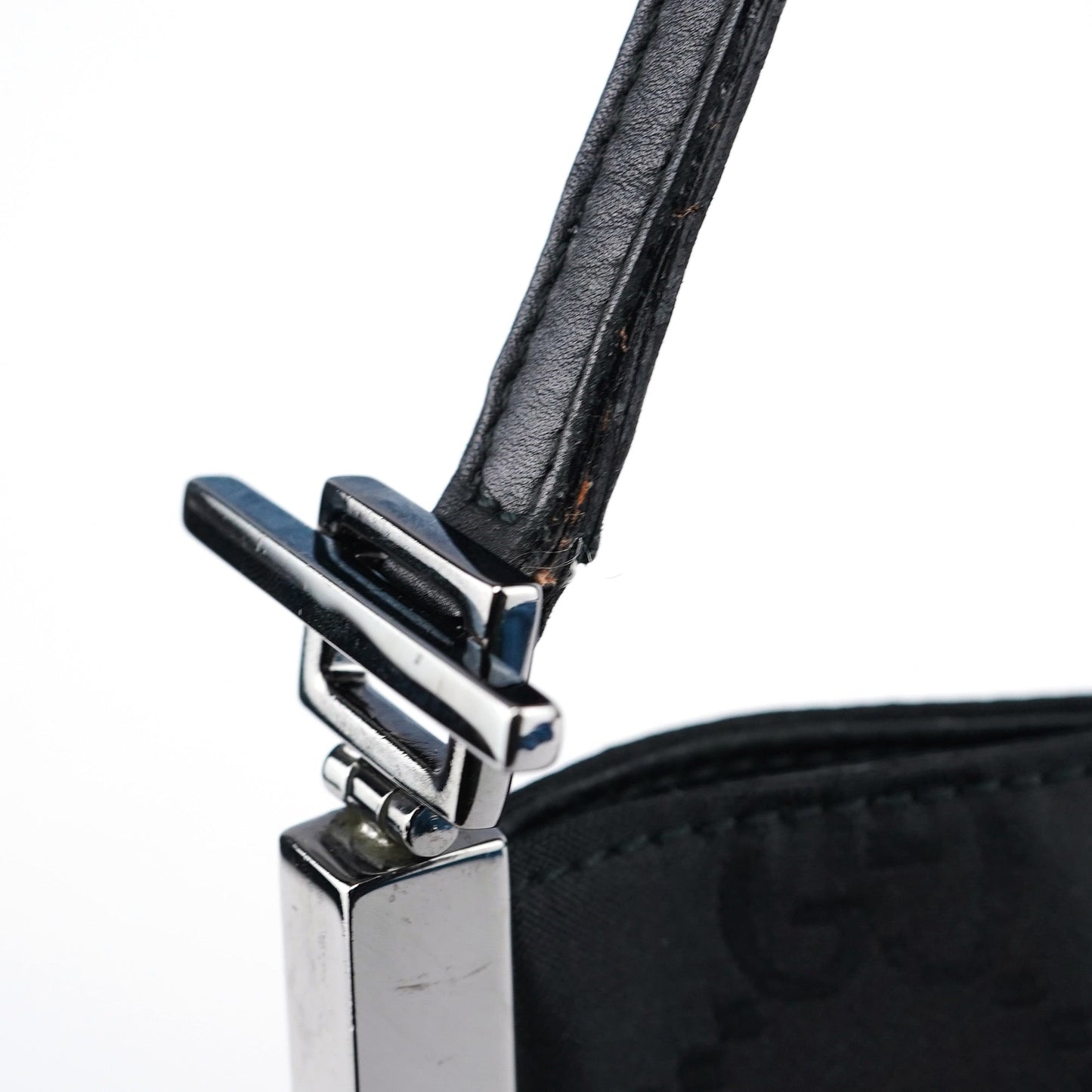 Black GG Dual Pocket Shoulder Bag