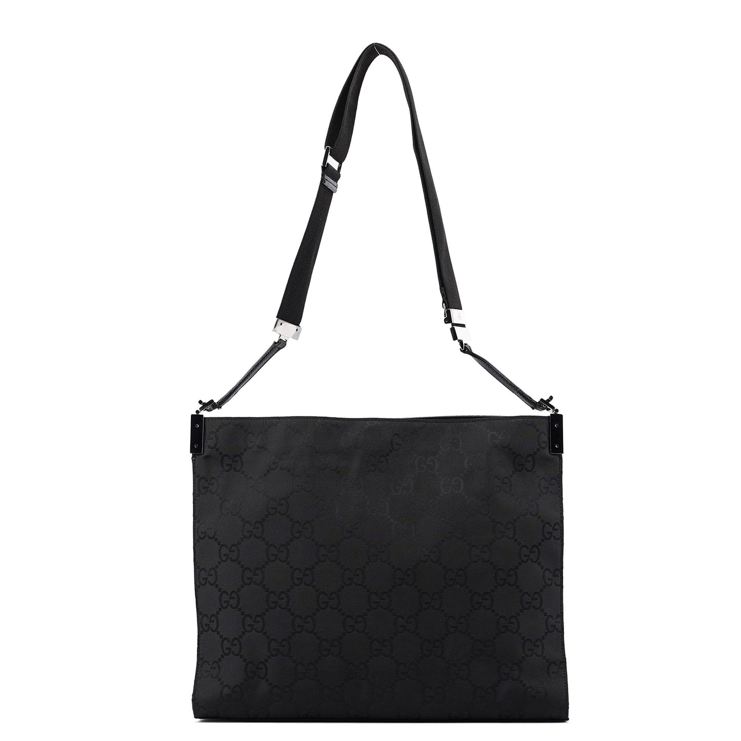 Black GG Dual Pocket Shoulder Bag