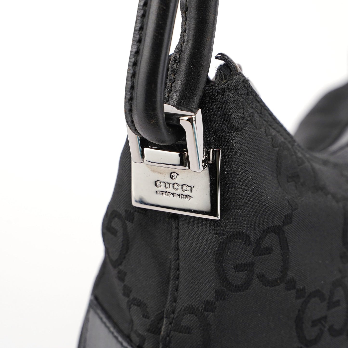 Black GG Hobo Shoulder Bag