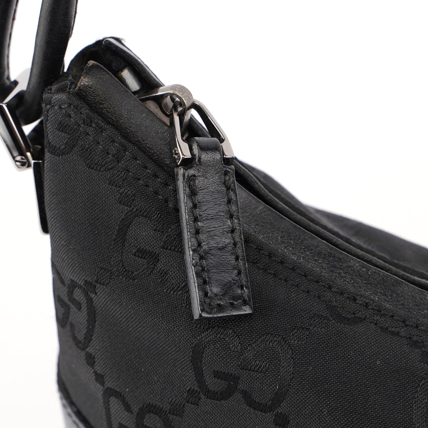 Black GG Hobo Shoulder Bag