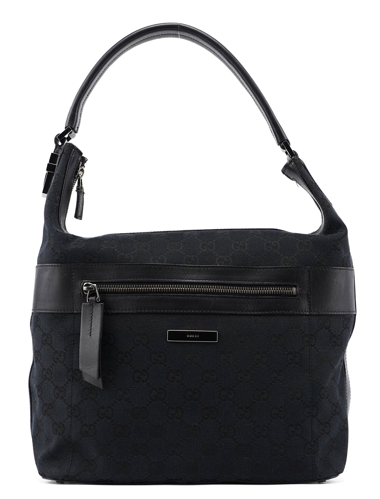 Black GG Hobo Shoulder Bag