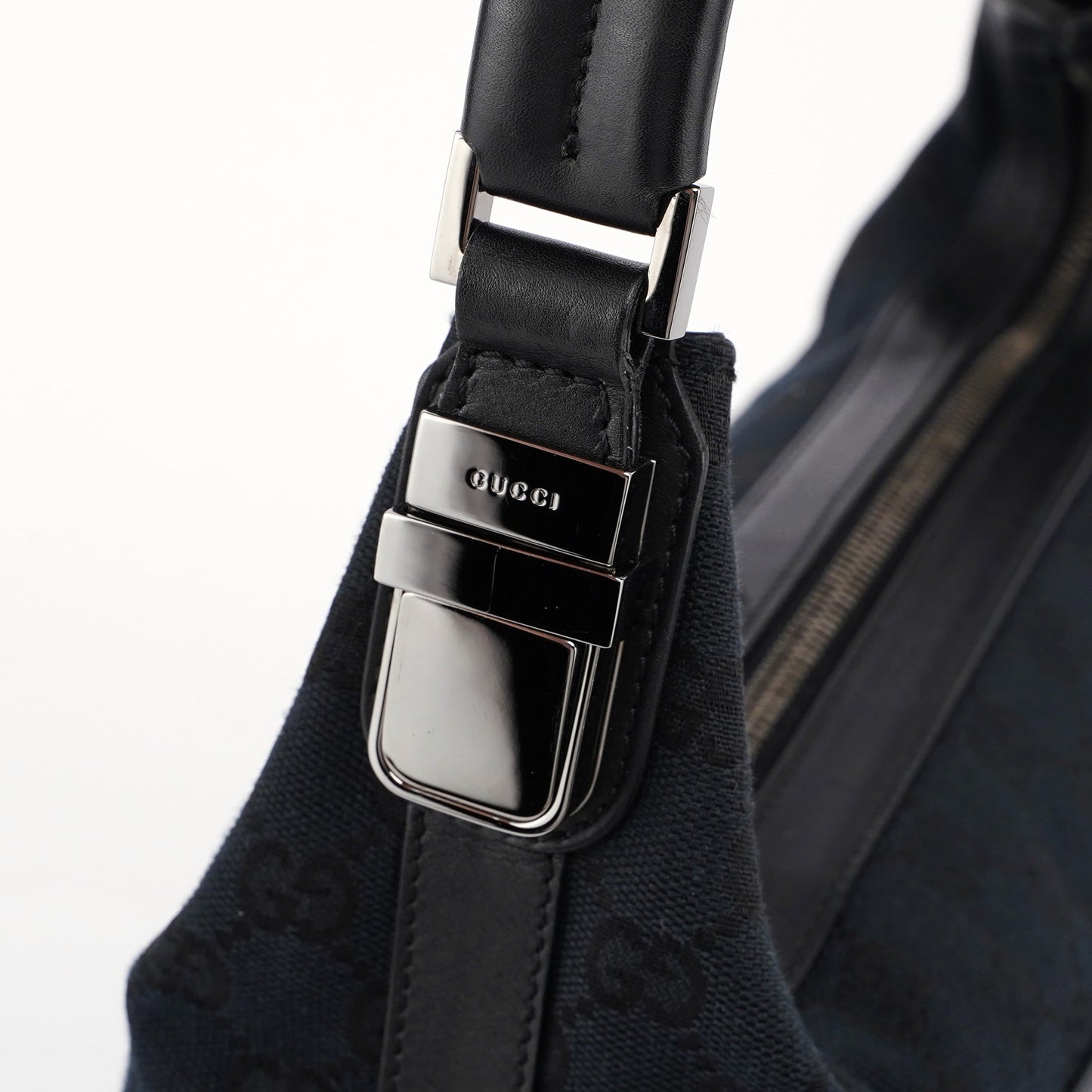 Black GG Hobo Shoulder Bag