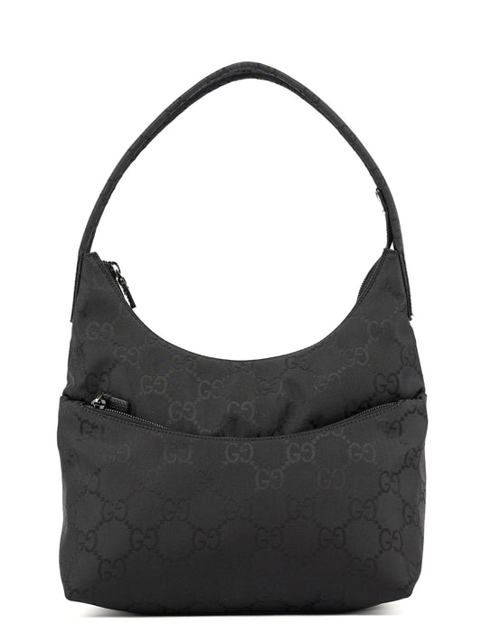 Black GG Hobo Shoulder Bag