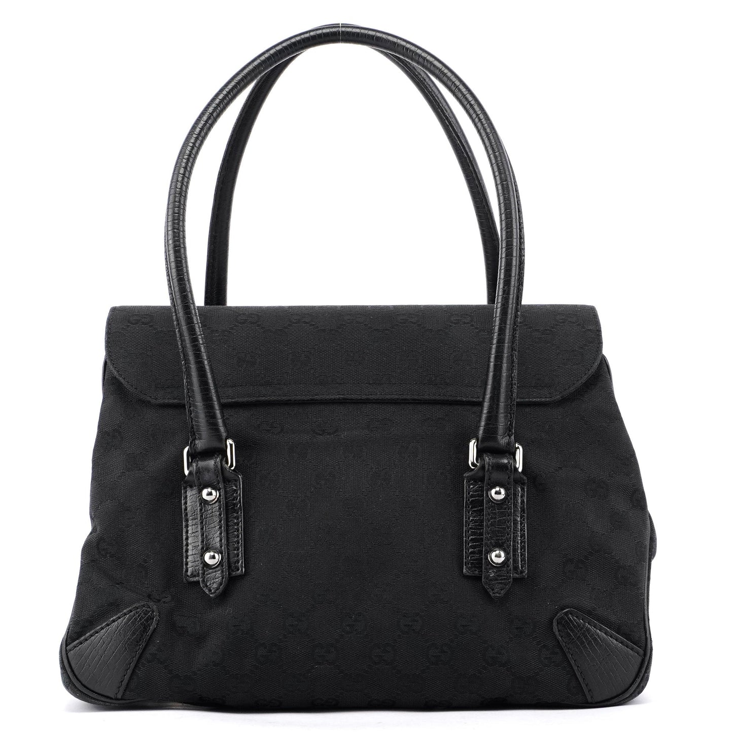 Black GG Horsebit Handbag