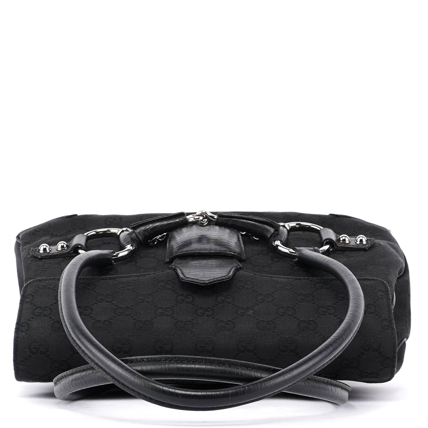 Black GG Horsebit Handbag