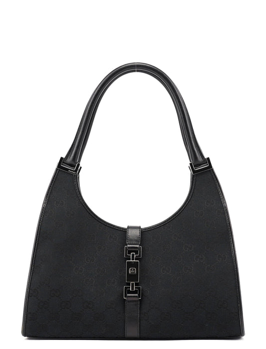 Black GG Jackie Shoulder Bag