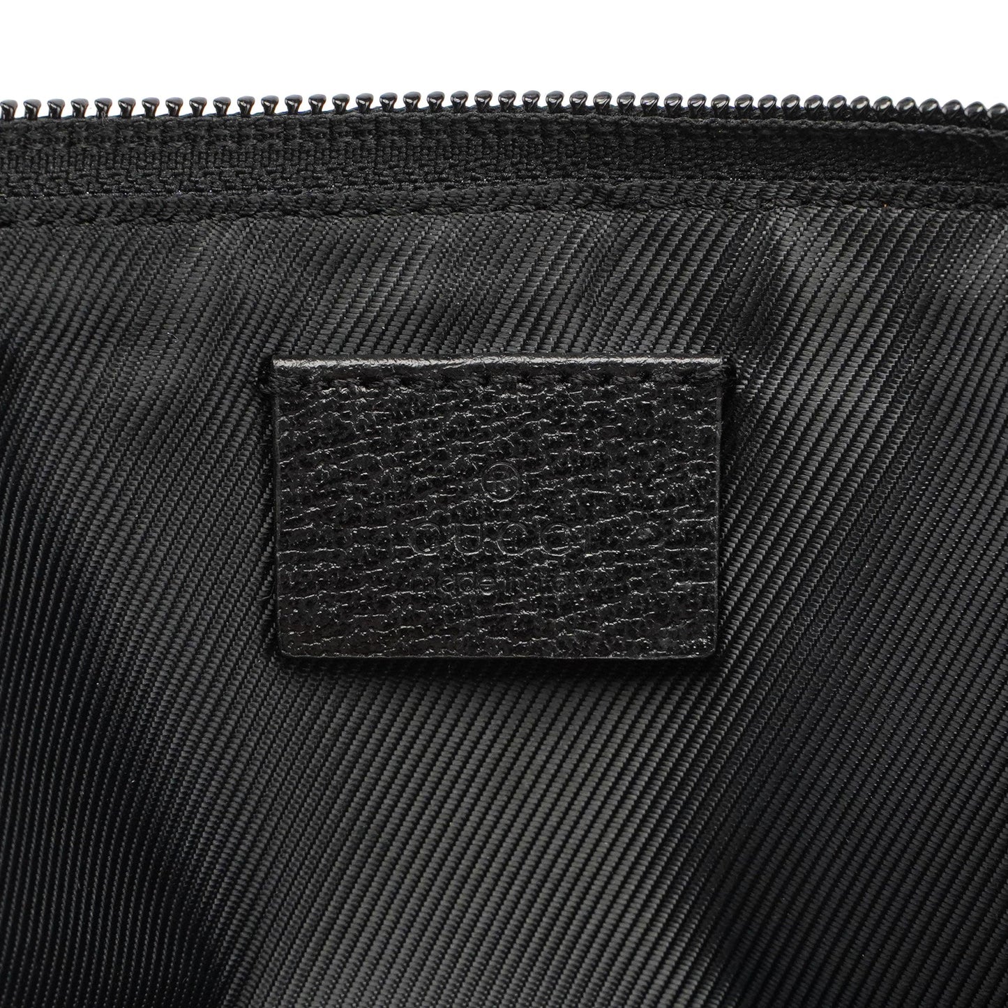 Black GG Monogram Canvas Boat Pochette