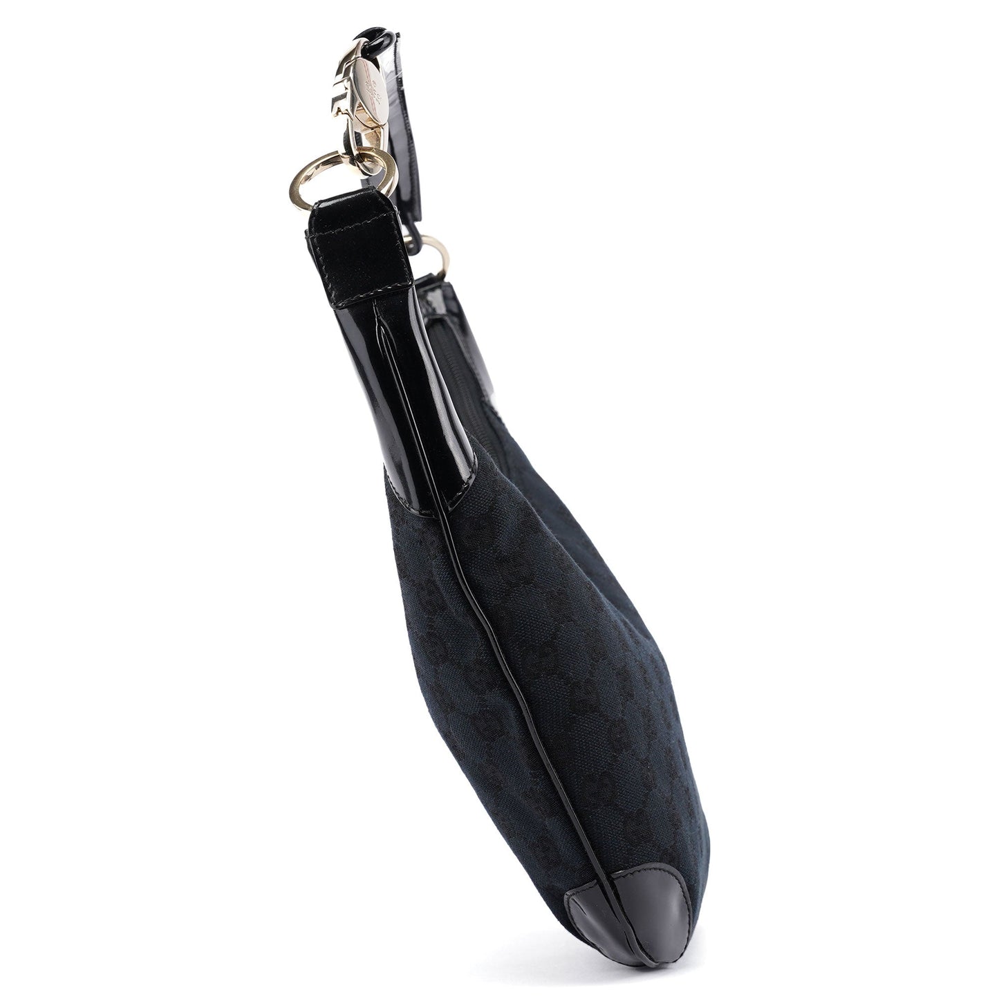 Black GG Patent Leather Shoulder Bag