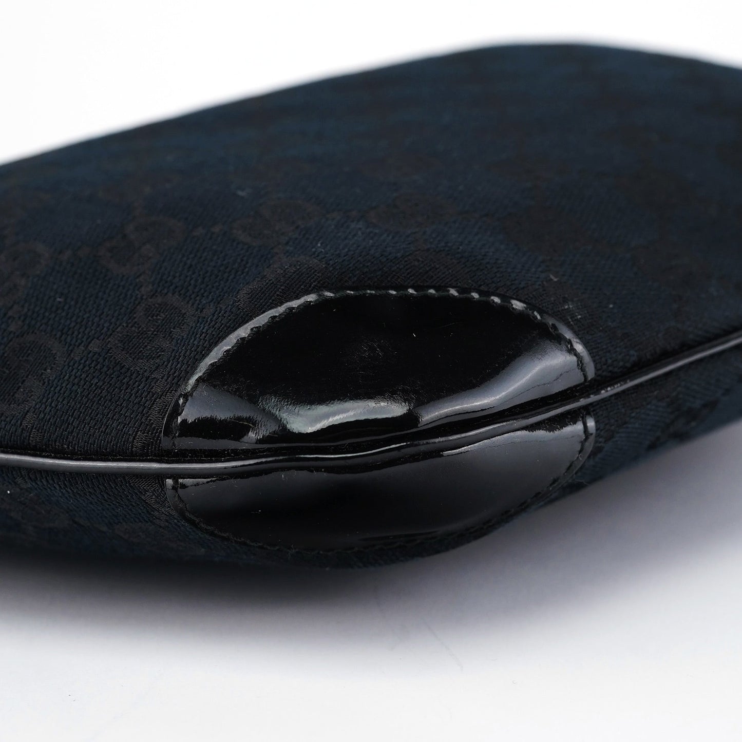 Black GG Patent Leather Shoulder Bag