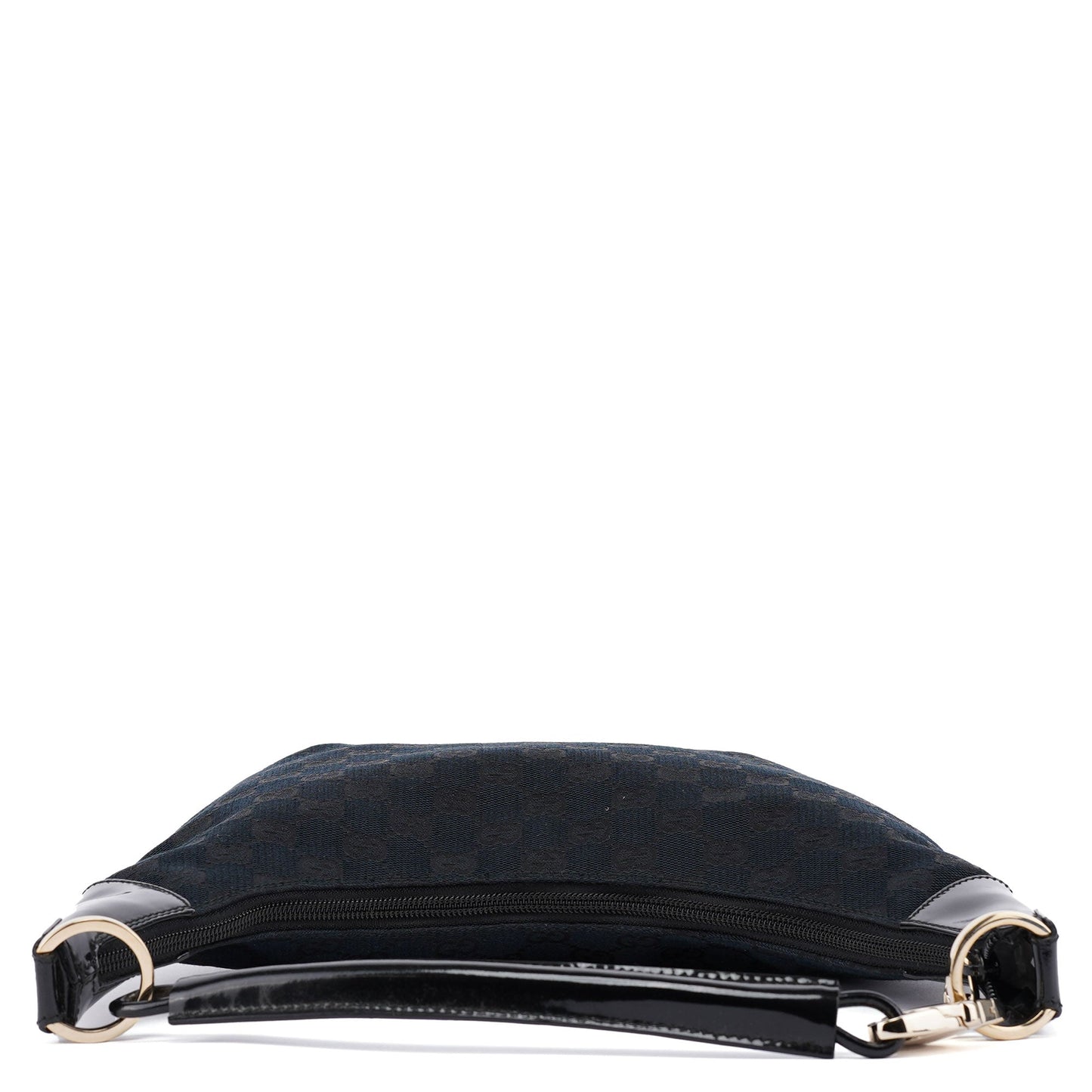 Black GG Patent Leather Shoulder Bag