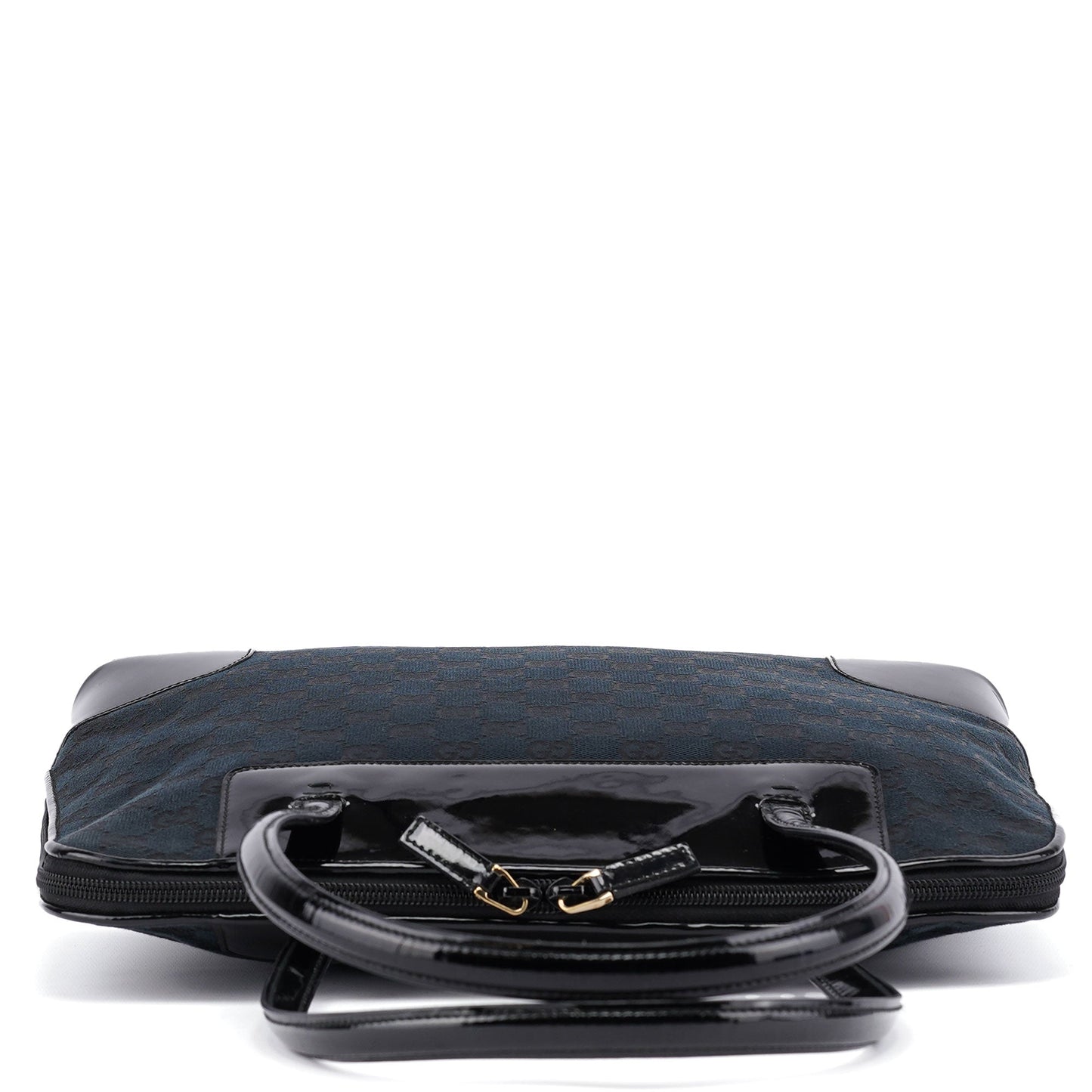 Black GG Patent Leather Tote Bag