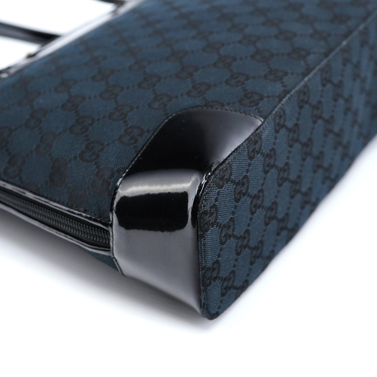 Black GG Patent Leather Tote Bag