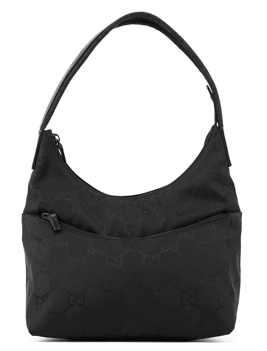 Black GG Pocket Shoulder Bag