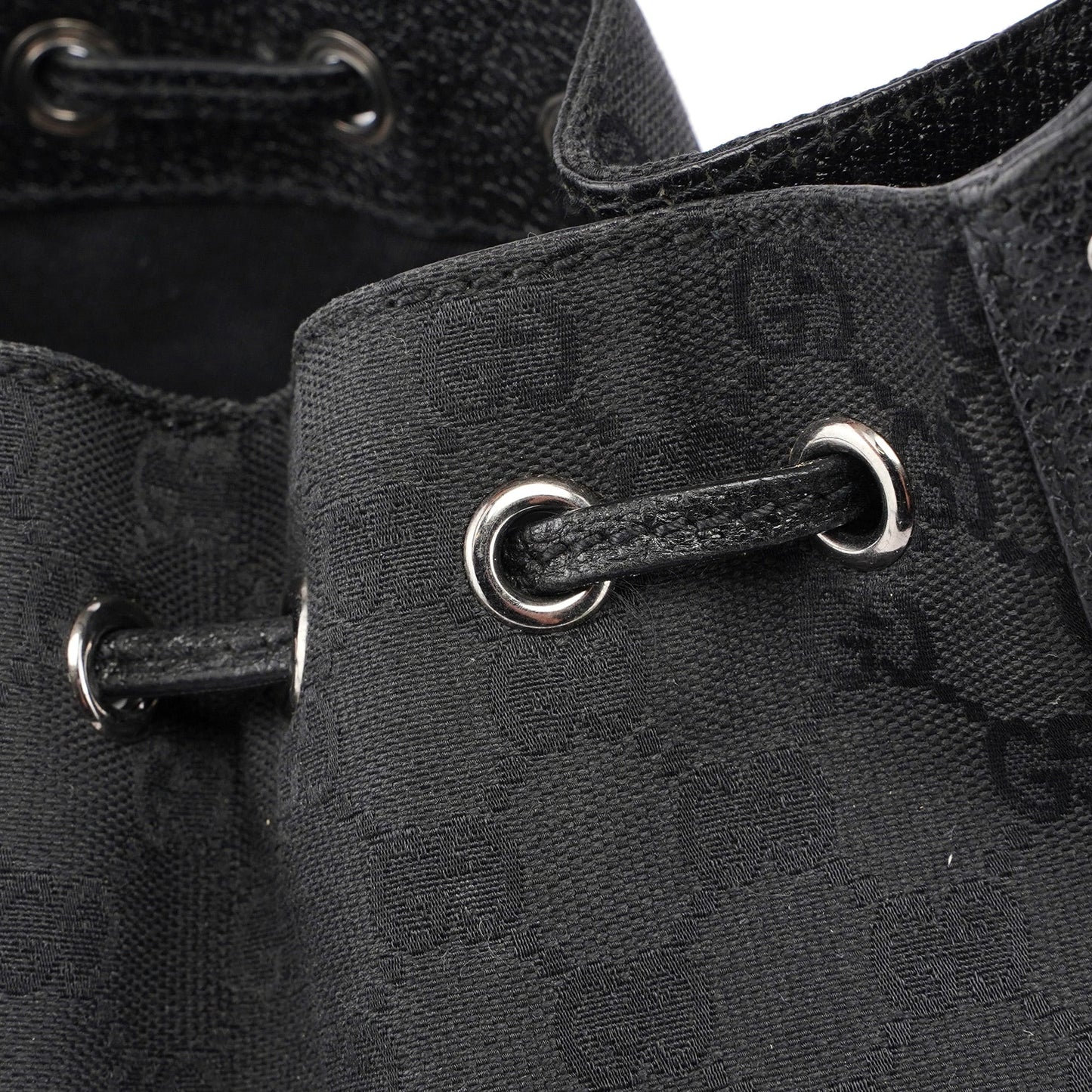 Black GG Round Hobo Shoulder Bag