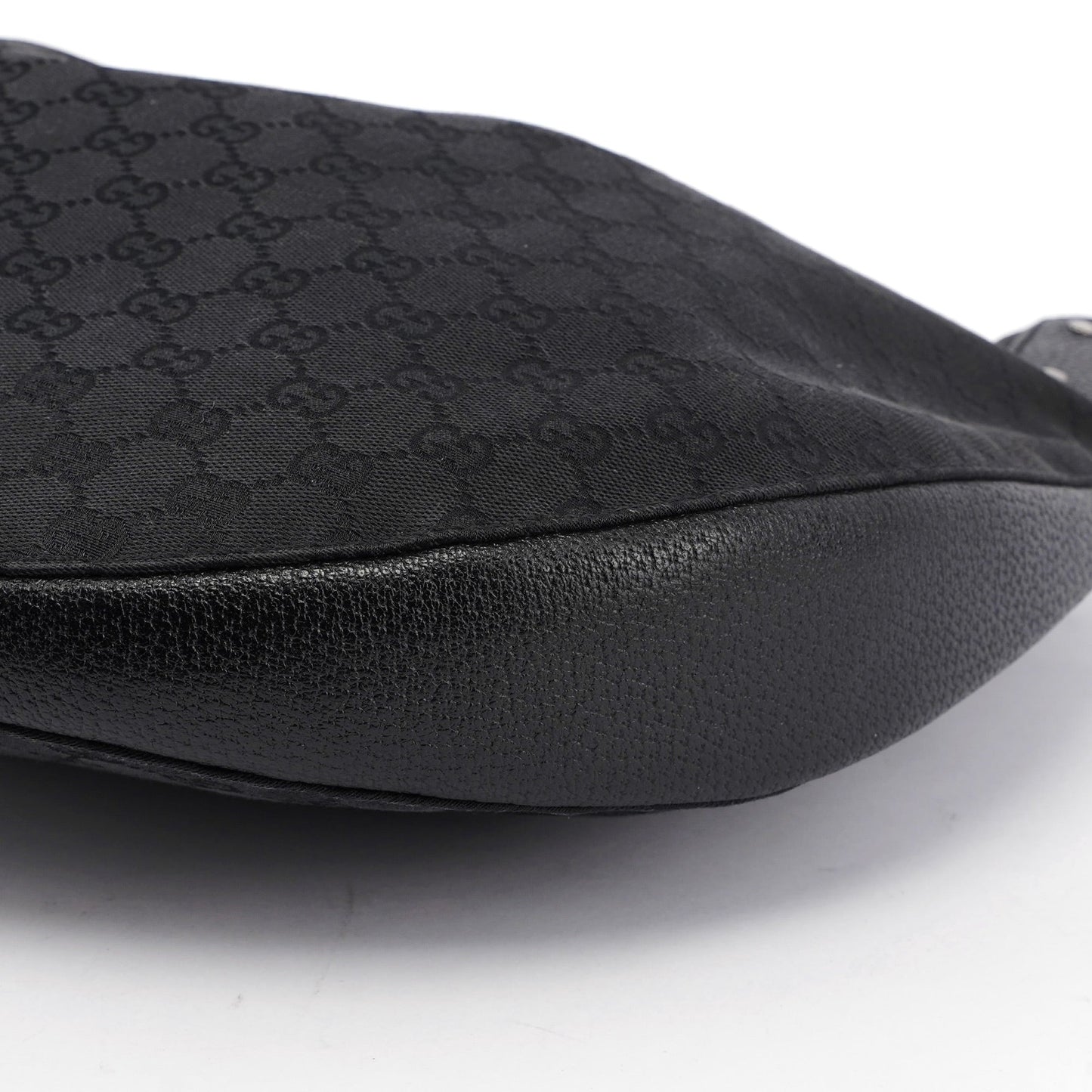 Black GG Round Hobo Shoulder Bag