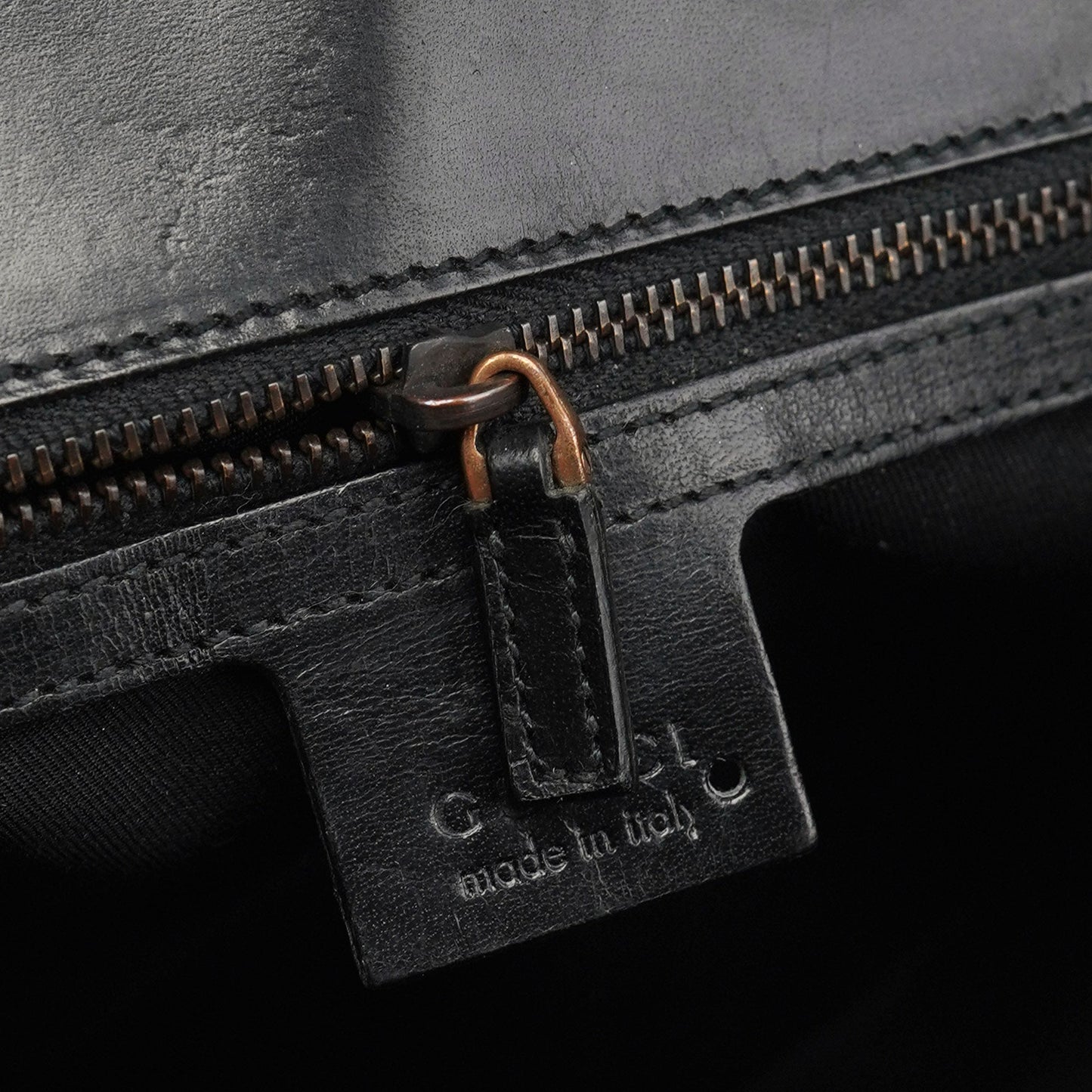 Black GG Satin Horsebit Shoulder Bag