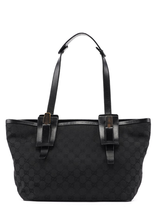 Black GG Shoulder Tote Bag