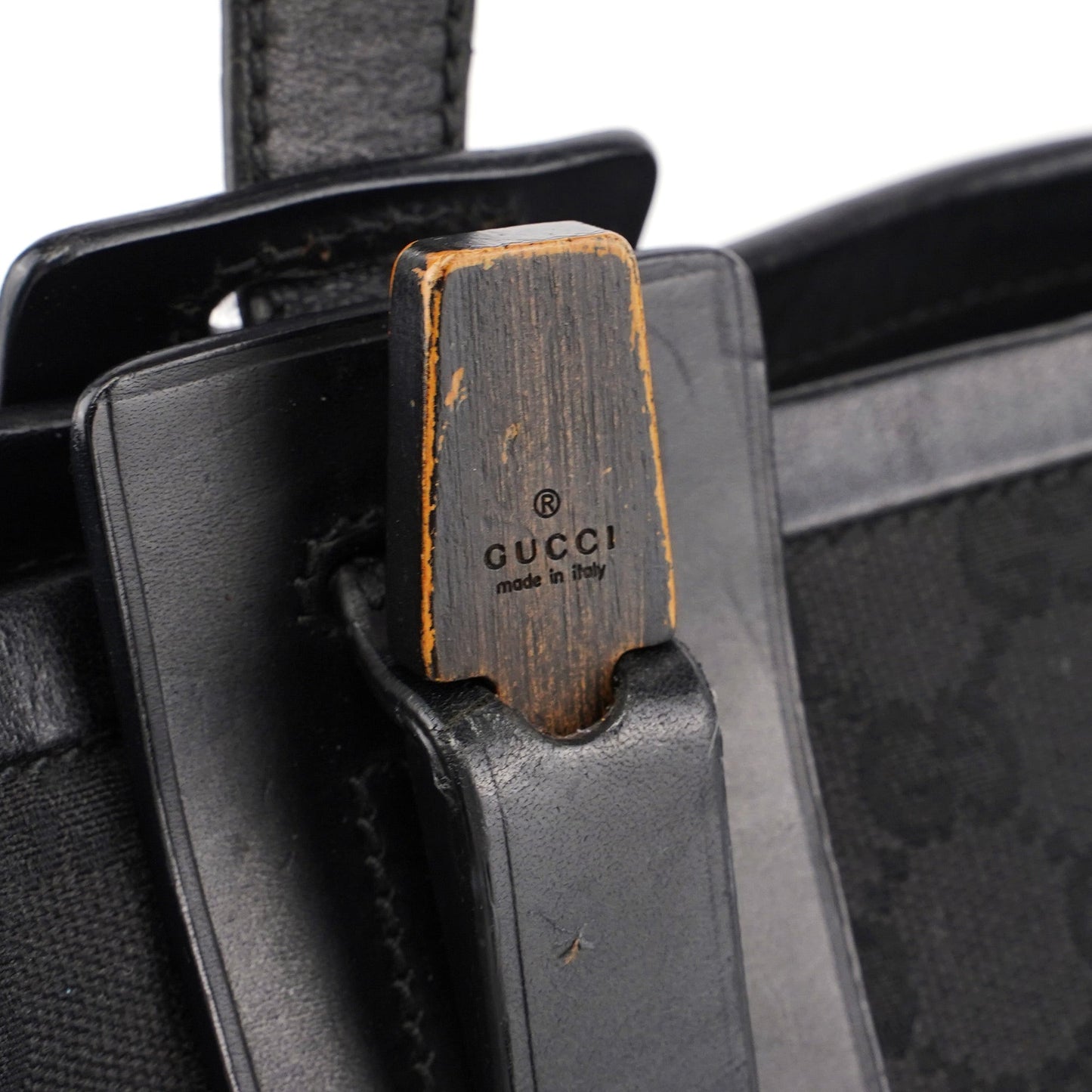 Black GG Shoulder Tote Bag