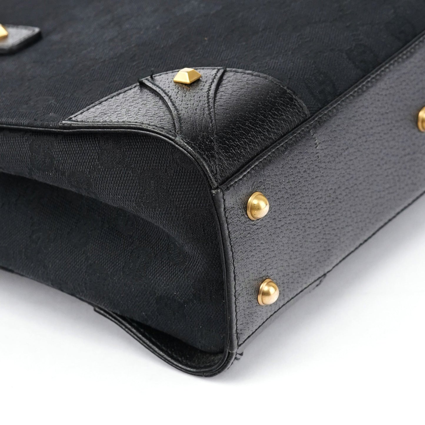 Black GG Studded Tote Bag