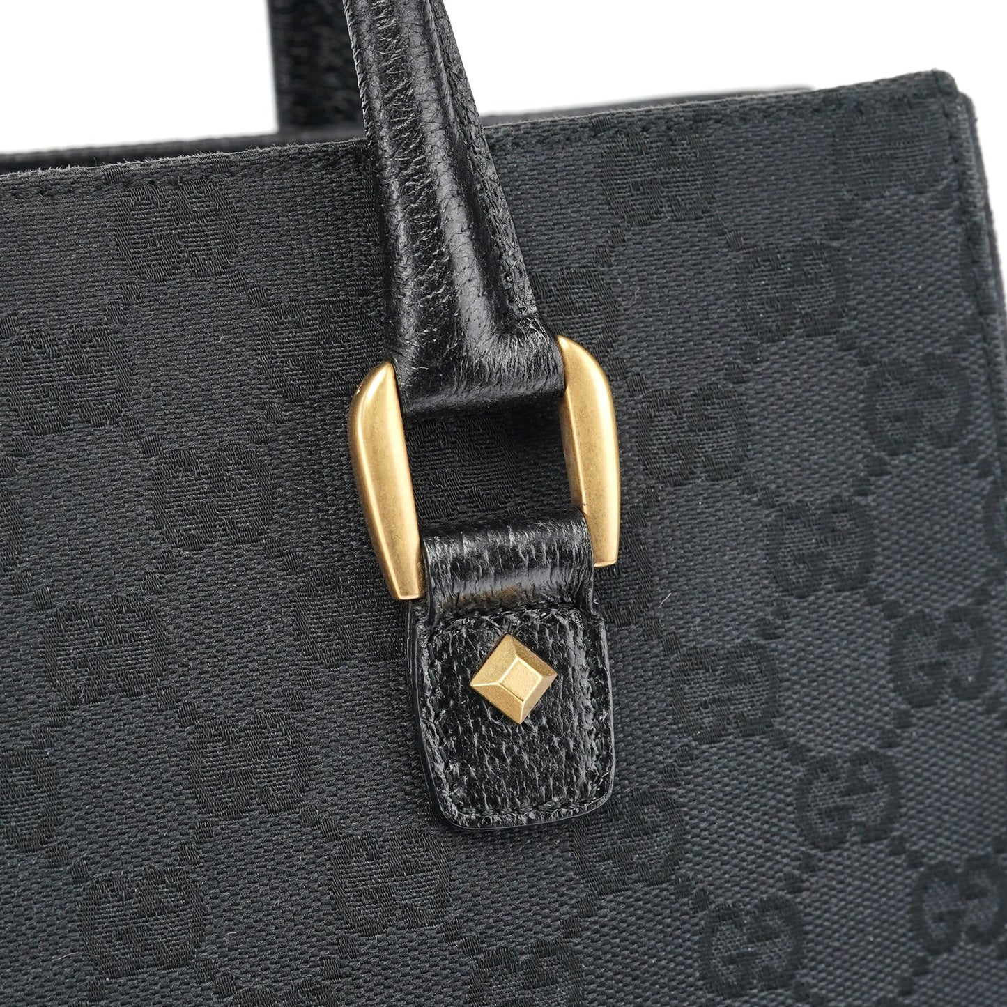 Black GG Studded Tote Bag