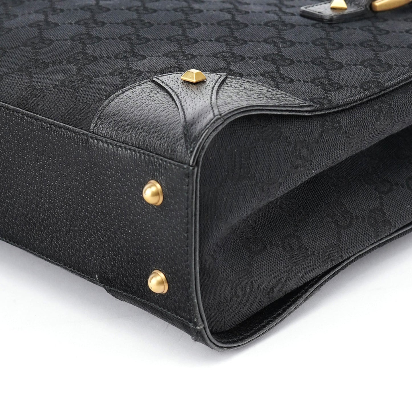 Black GG Studded Tote Bag