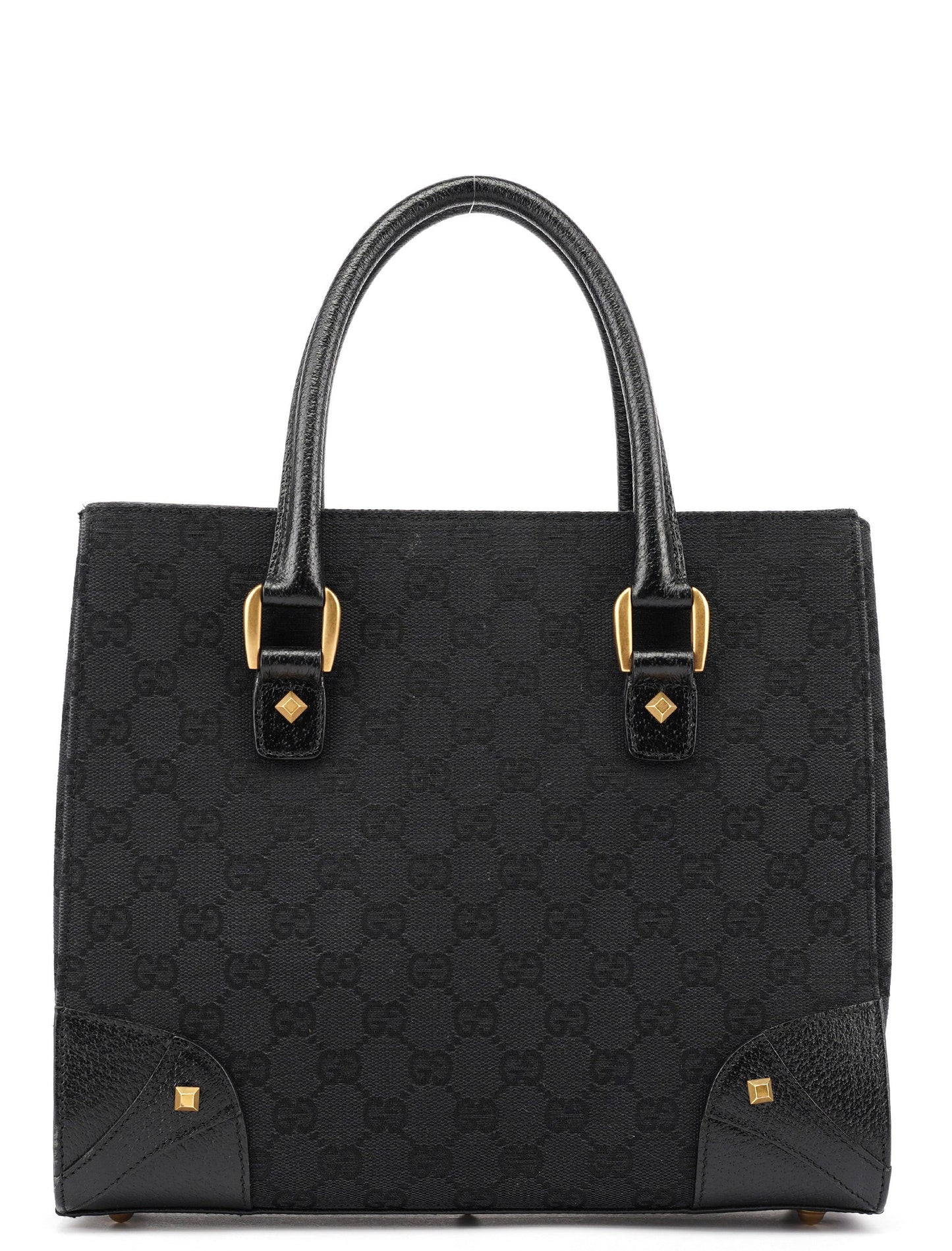 Black GG Studded Tote Bag