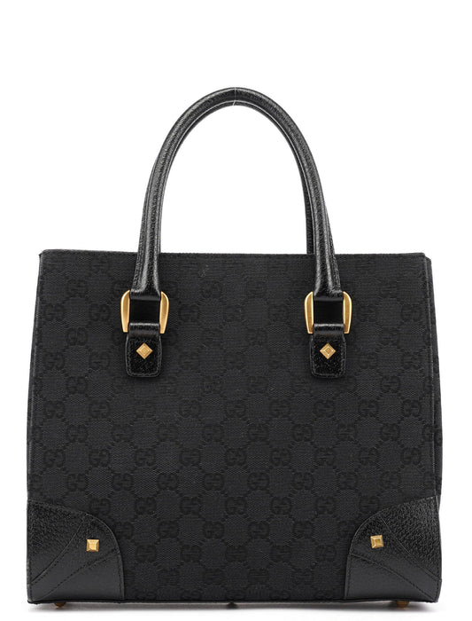 Black GG Studded Tote Bag