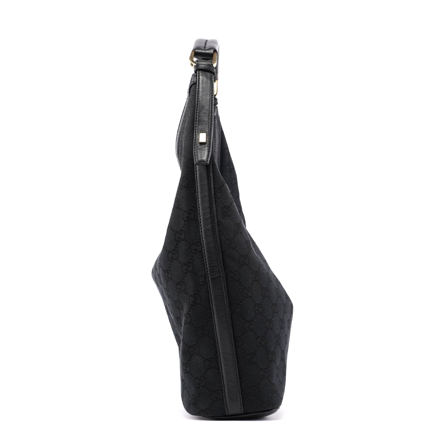 Black GG V Hobo Shoulder Bag