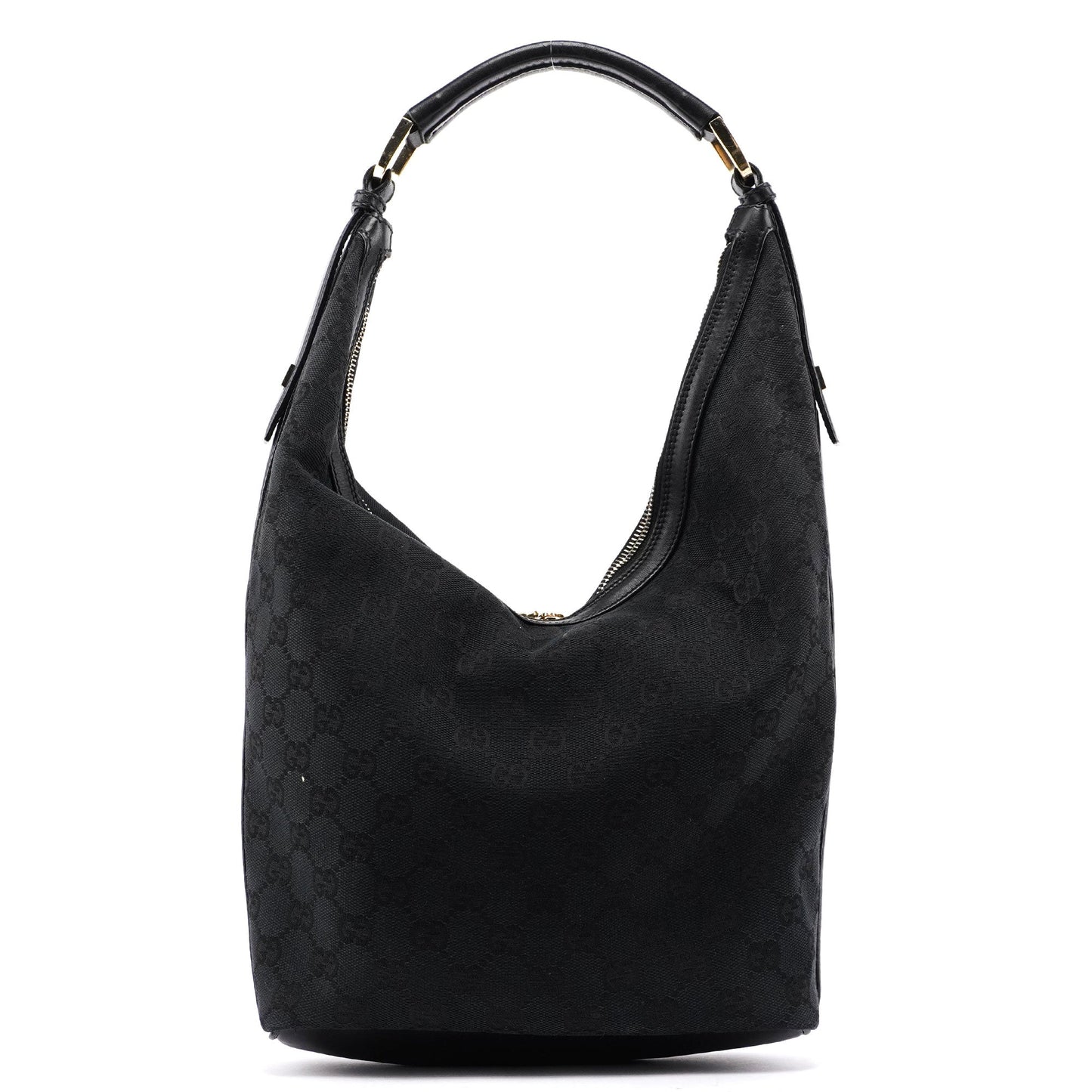 Black GG V Hobo Shoulder Bag