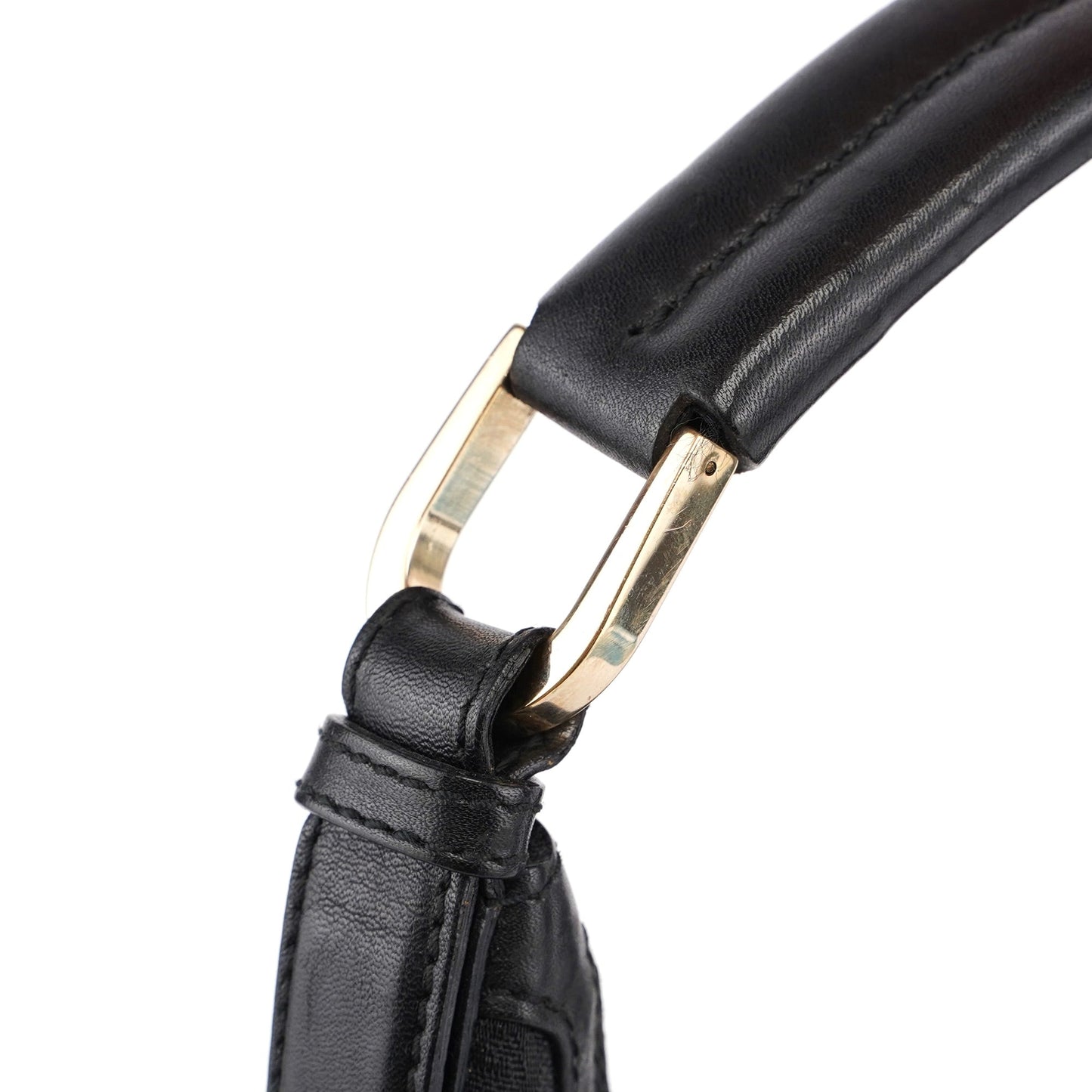 Black GG V Hobo Shoulder Bag