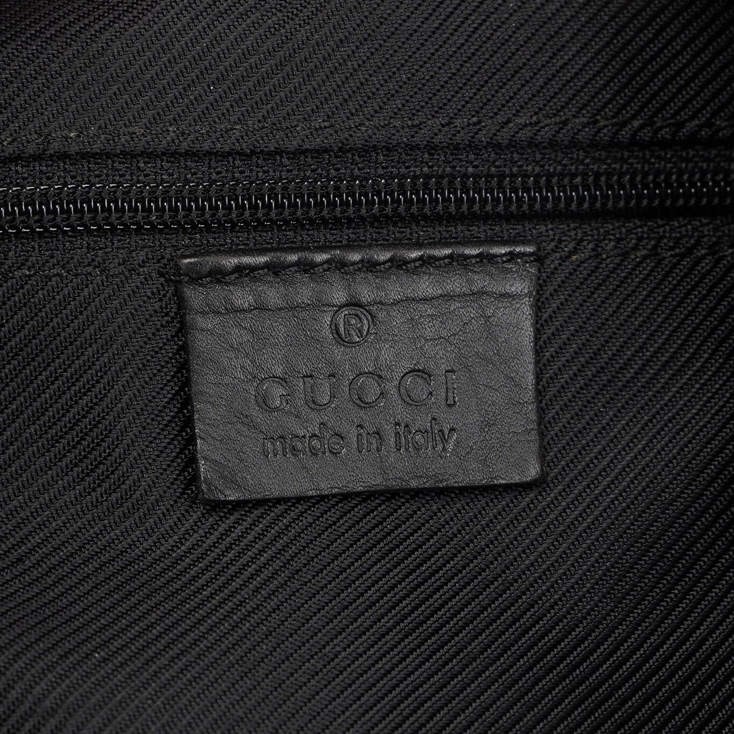 Black GG V Hobo Shoulder Bag