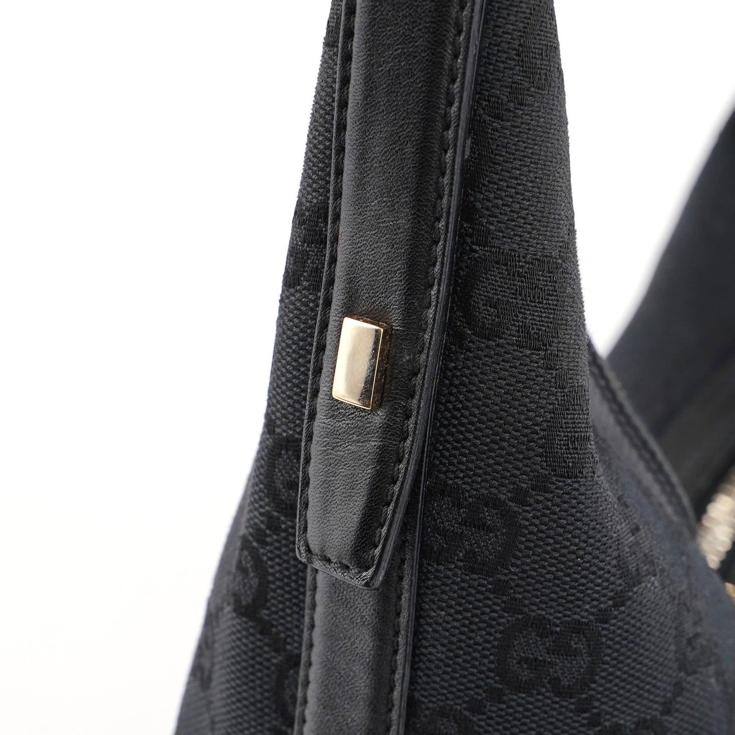 Black GG V Hobo Shoulder Bag