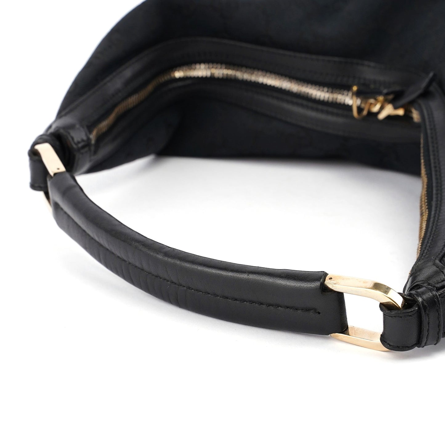 Black GG V Hobo Shoulder Bag