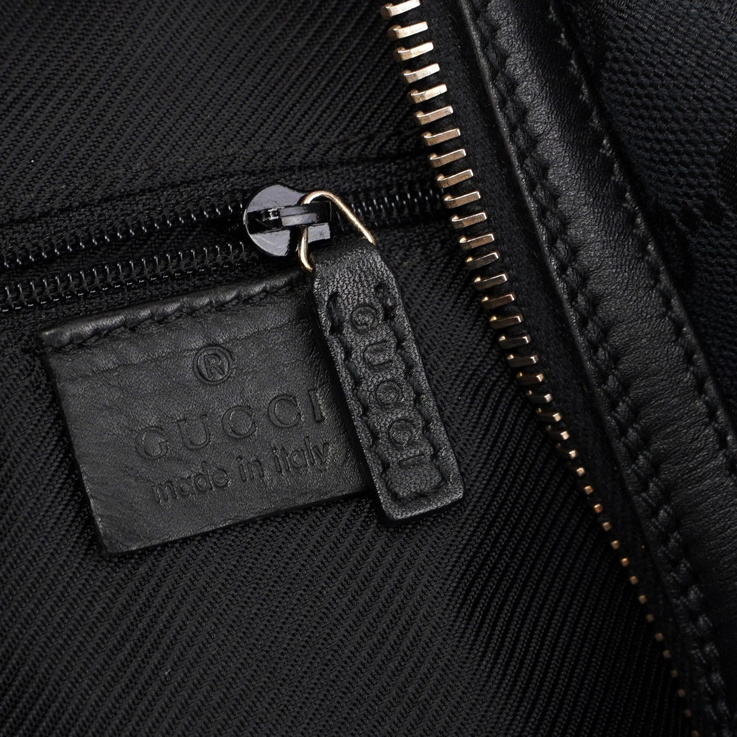 Black GG V Hobo Shoulder Bag