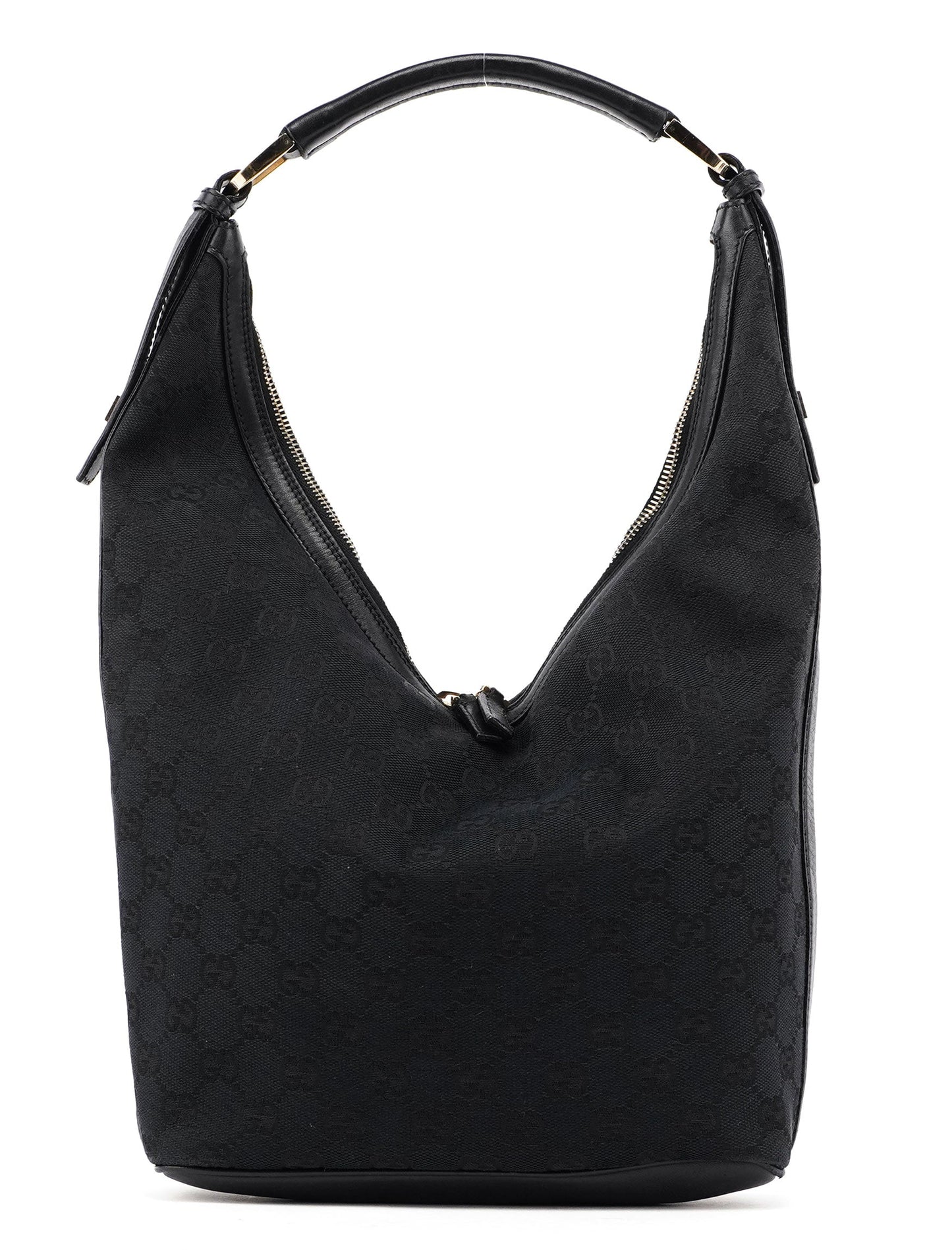 Black GG V Hobo Shoulder Bag