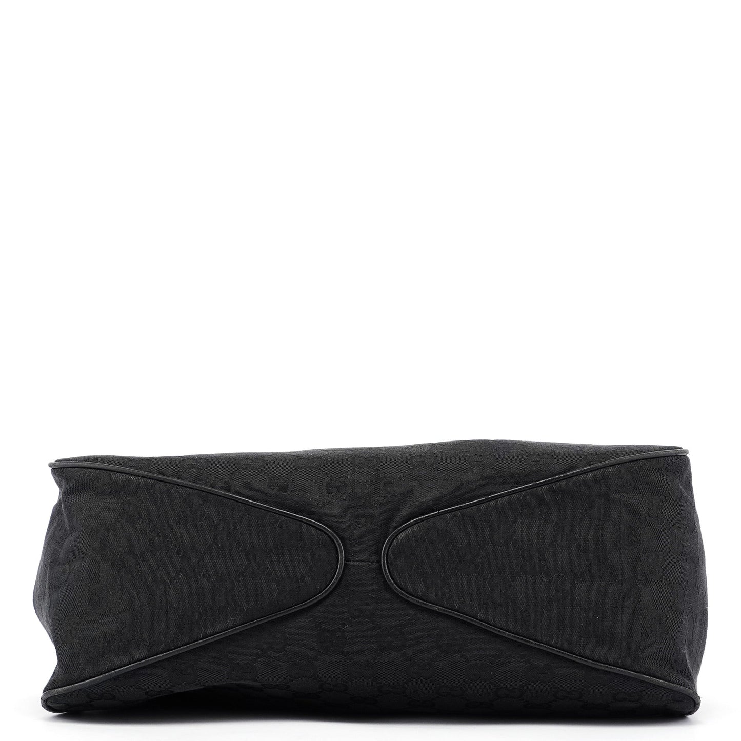 Black GG Wood Handle Shoulder Bag