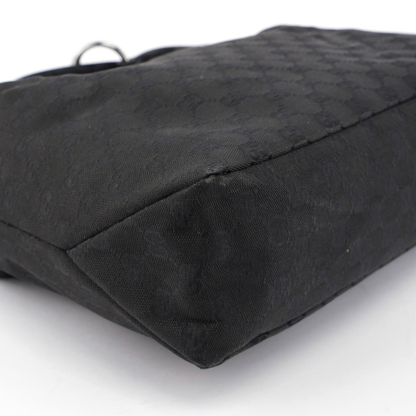 Black Horsebit Hobo Shoulder Bag