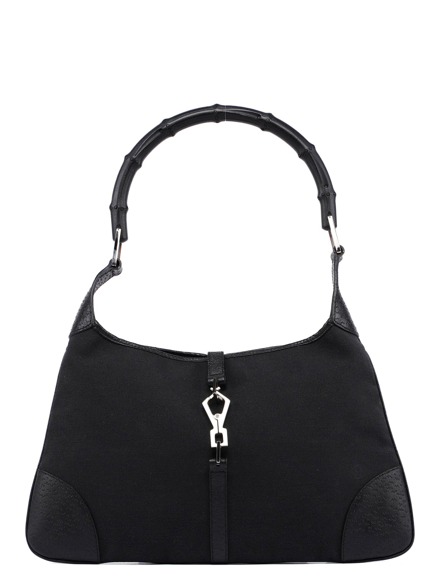 Black Jackie Bamboo Bag