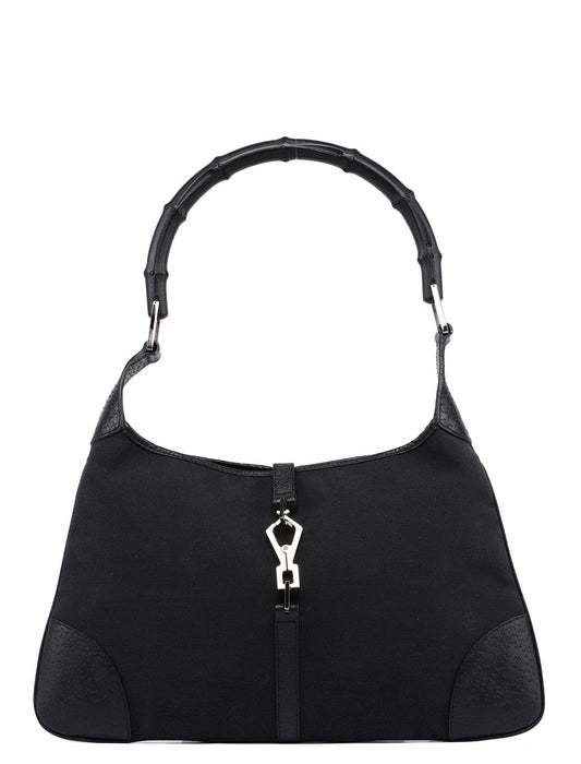 Black Jackie Bamboo Bag