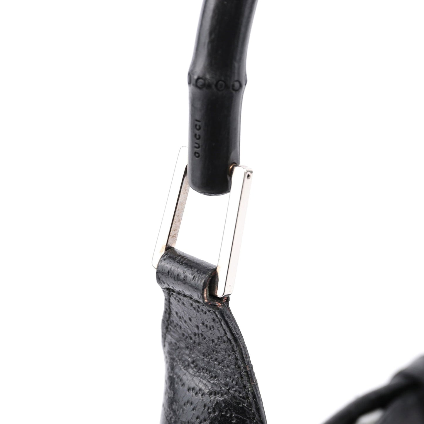 Black Jackie Bamboo Shoulder Bag