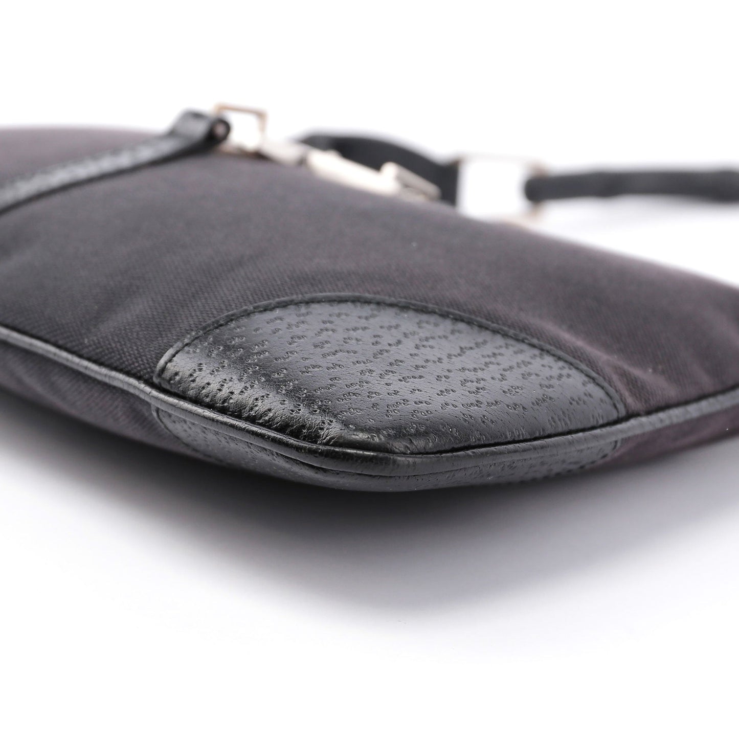 Black Jackie Bamboo Shoulder Bag