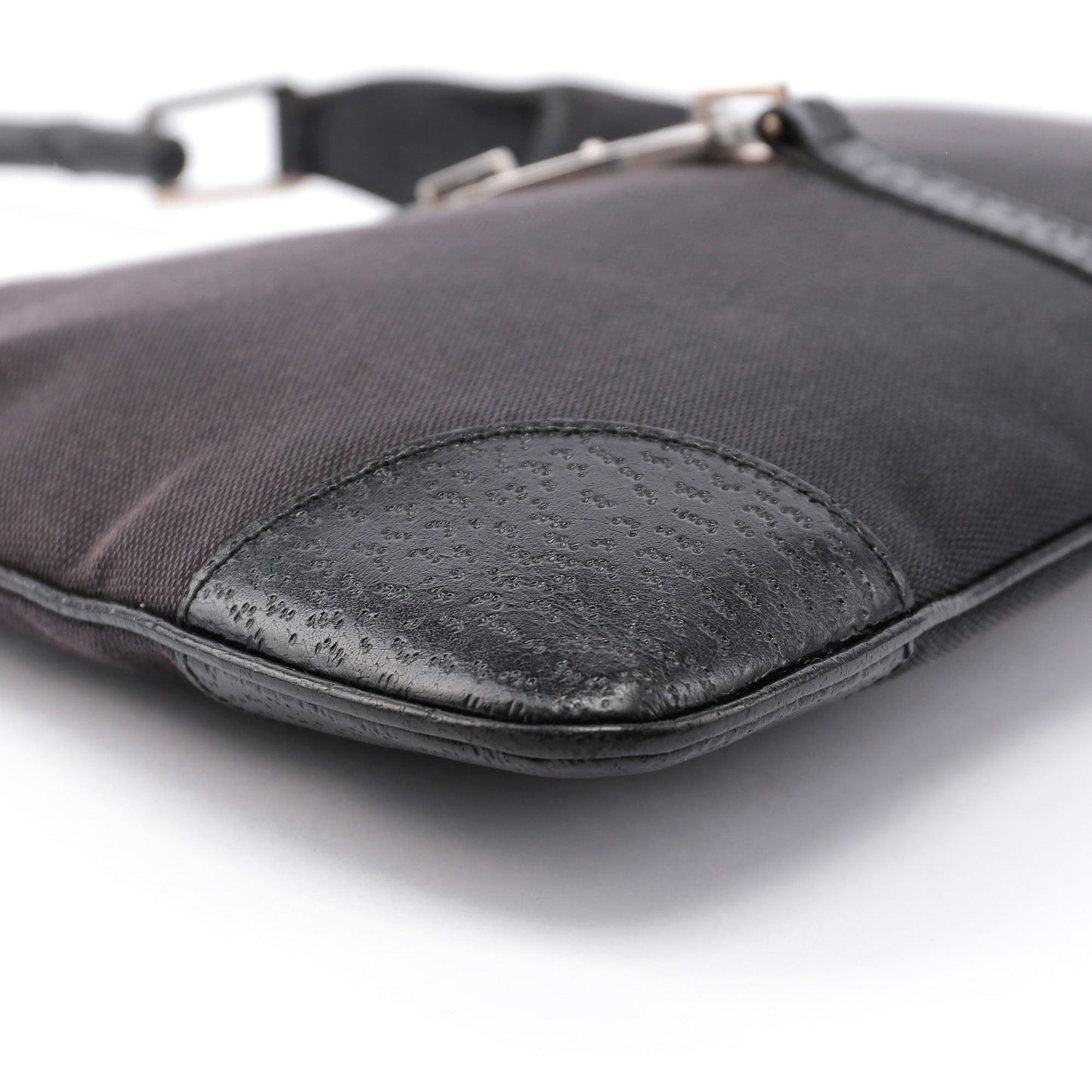 Black Jackie Bamboo Shoulder Bag